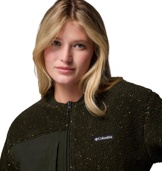 Bomber in pile Stellar Path™ da donna verde melange 