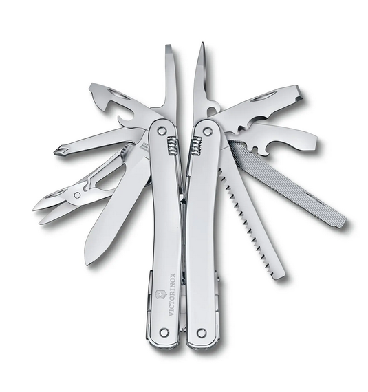 victorinox - pinza multiuso swiss tool mx con fodero in cordura 