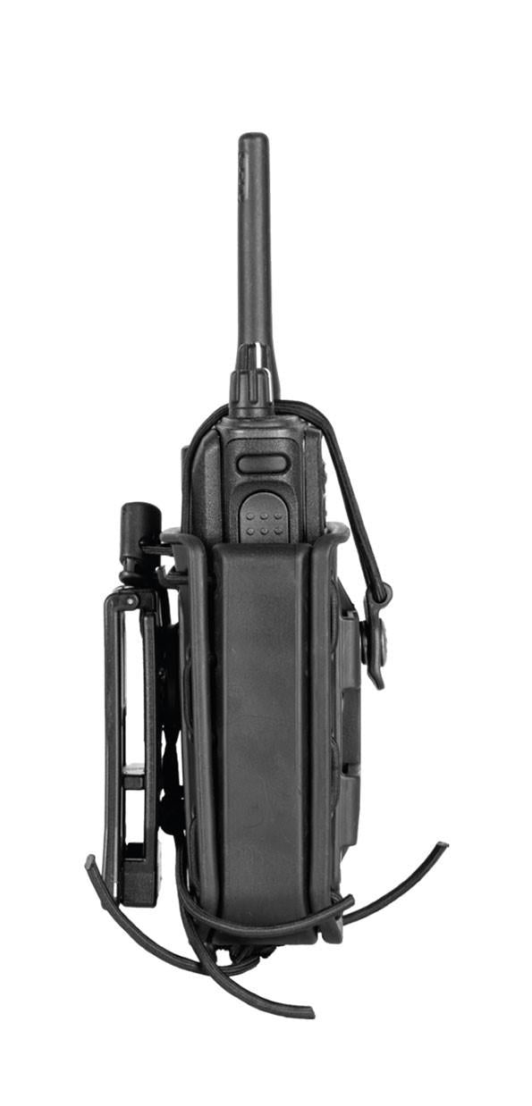 Carica immagine in Galleria Viewer, Porta radio universale in polimero Bungy Line NERO 
