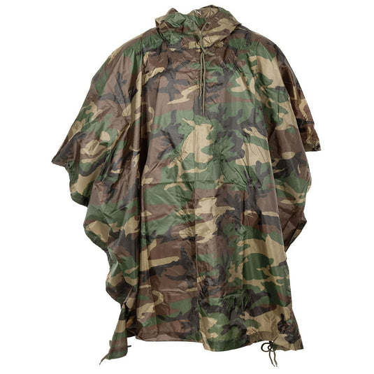 poncho rip-stop WOODLAND CAMO 144x223cm 