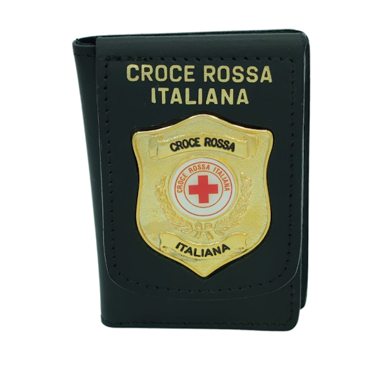 Load image into Gallery viewer, portafoglio portaplacca croce rossa italiana scudo 
