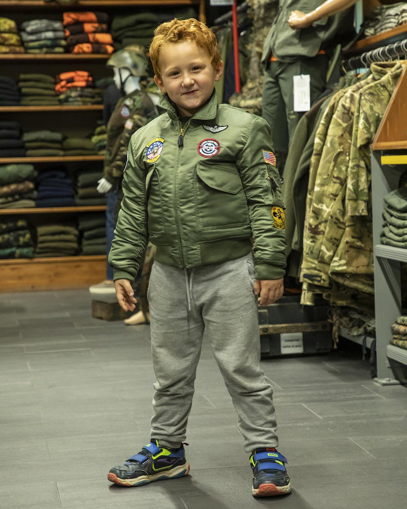 Carica immagine in Galleria Viewer, bomber USAF da bambino modello cwu da pilota con toppe ricamate 
