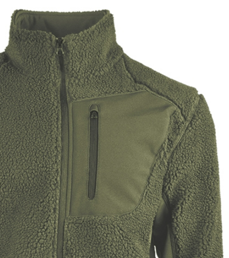 Giacca in pile orsetto per climi freddi BEARFORCE. Verde Oliva 