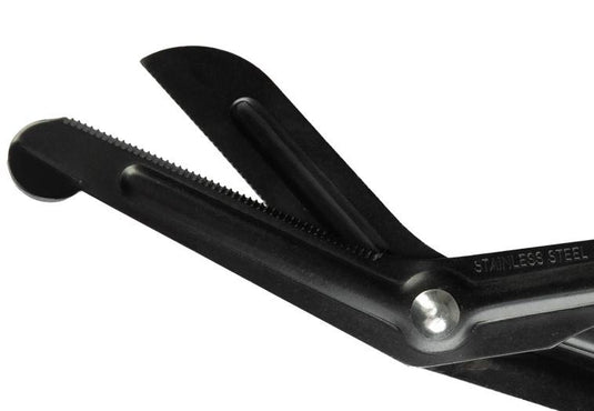 forbici tattiche bottonute per bendaggi manico verde 18,5cm 