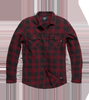VINTAGE INDUSTRIES men's heavy weight flannel shirt with red/black check pattern