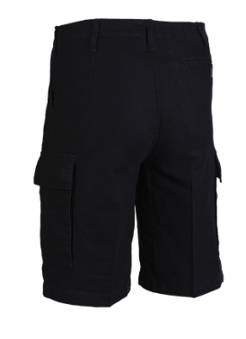 moleskin shorts bermuda NERO STONE WASHED 