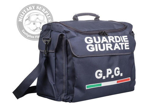 Borsone Guardie Giurate in cordura blu con tracolla 