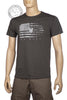BRG T-shirt stampata fronte retro BRAVO TEAM USA FLAG GRIGIO ANTRACITE