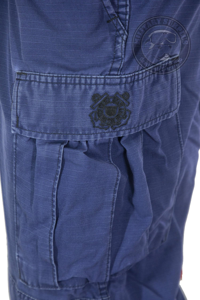 Carica immagine in Galleria Viewer, US BDU pantaloni da combattimento marina americana usati blu navy 
