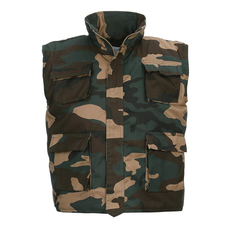 Carica immagine in Galleria Viewer, gilet imbottito bambino camouflage multitasca 
