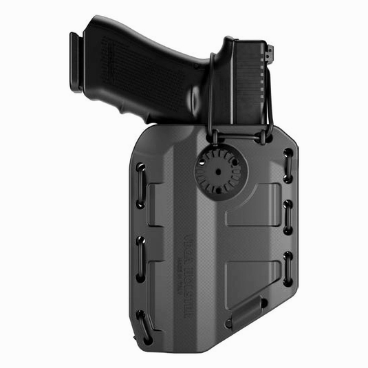 Fondina BUNGY LIGHT universale ambidestra large Auto+Torcia NERO 
