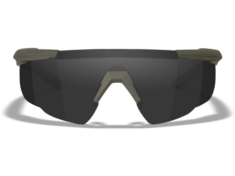 Carica immagine in Galleria Viewer, Saber Advanced occhiali tattici a protezione balistica set 3 lenti trasparente + grey + light rust montatura OD GREEN 
