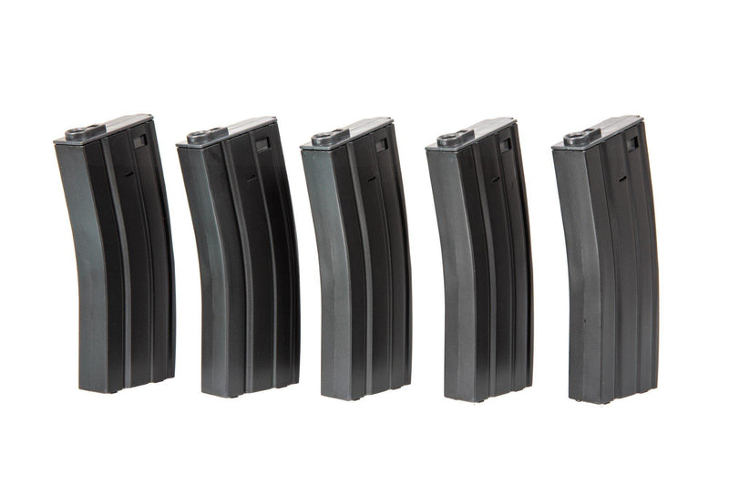 Carica immagine in Galleria Viewer, set di 5 caricatori a monofilari da 140 bb per m4 / m16 
