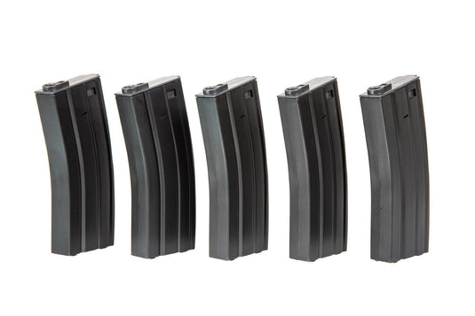 set di 5 caricatori a monofilari da 140 bb per m4 / m16 