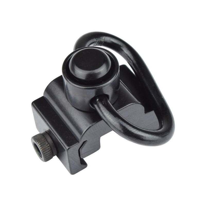 Load image into Gallery viewer, js-tactical gancio cinghia qd con attacco per slitte 20mm nero 
