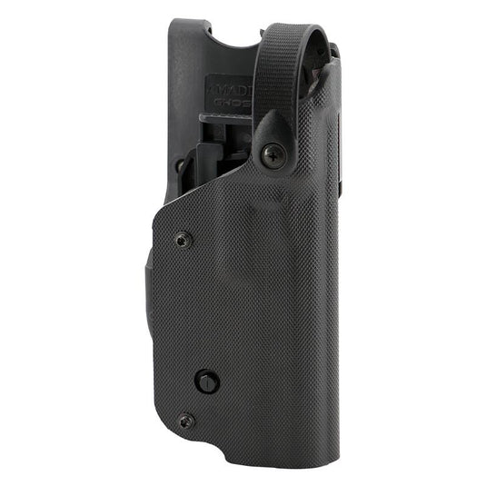 Ghost 5.2 per GLOCK gen4 e gen5, fondina police nera destra con modulo rotativo 