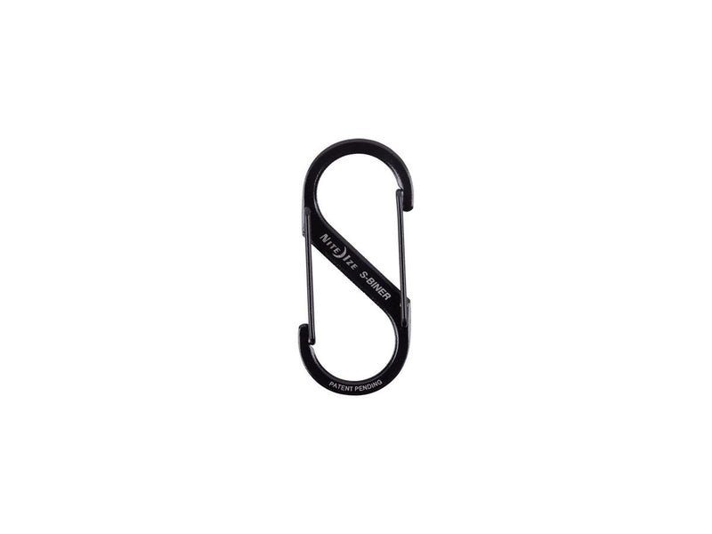 Load image into Gallery viewer, Niteize S-BINER #4 STAINLESS STEEL BLACK 
