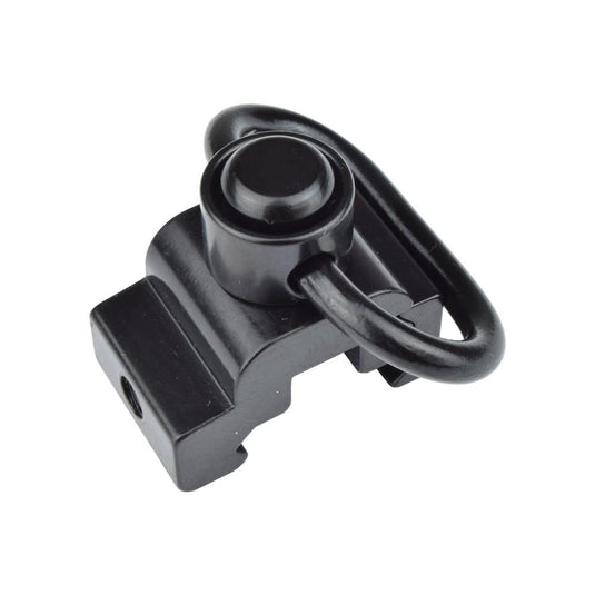 js-tactical gancio cinghia qd con attacco per slitte 20mm nero 