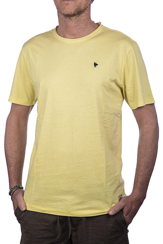 T-shirt uomo basica Smithy's gialla 