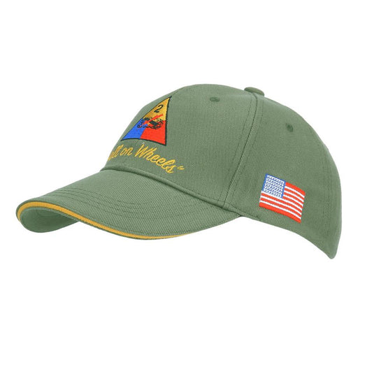 cappellino baseball ricamato 2nd armored division 