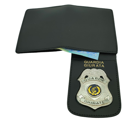 portafoglio portaplacca polizia guardia giurata 