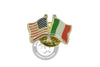 ASCOT Pins BANDIERINA ITALIA\STATI UNITI smaltata h.18mm