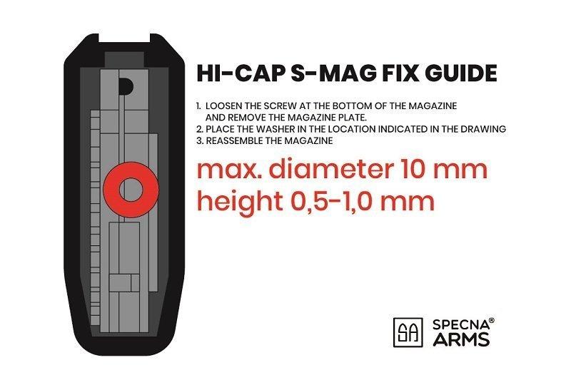 Load image into Gallery viewer, set di 5 caricatori s-mag hi-cap da 380bb - neri 
