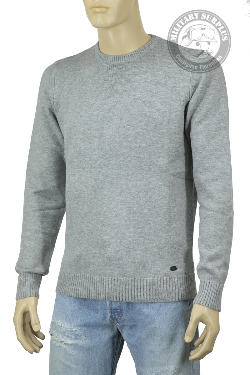 Carica immagine in Galleria Viewer, Smithy's maglioncino girocollo  uomo grigio melange chiaro 
