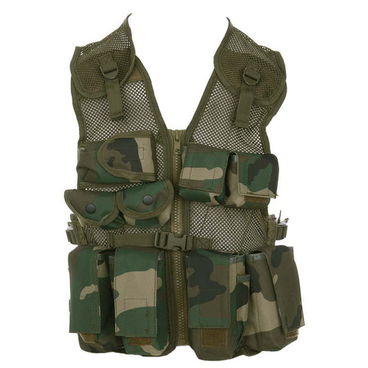 tactical vest bambino multitasca in rete 