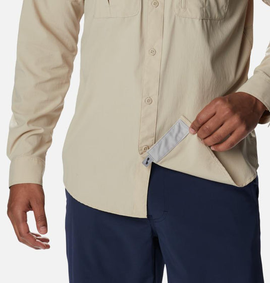 newton ridge™ 2 long sleeve shirt columbia ancient fossil 