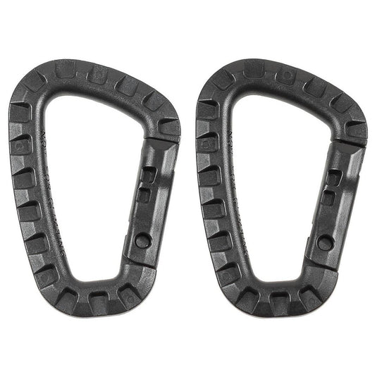 Moschettoni a D in plastica 7mm 8,5cm coppia 