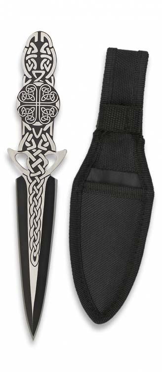 coltello da lancio con fodero 19 cm 