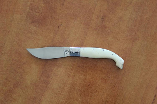 pieghevole arburese manico corno bianco lama cm 10 