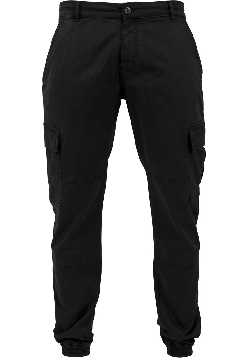 Carica immagine in Galleria Viewer, Cargo washed jogging twill pants Nero 

