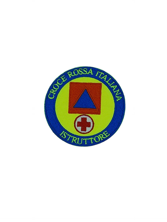 Patch ricamata C.R.I.  ISTRUTTORE OPEM 