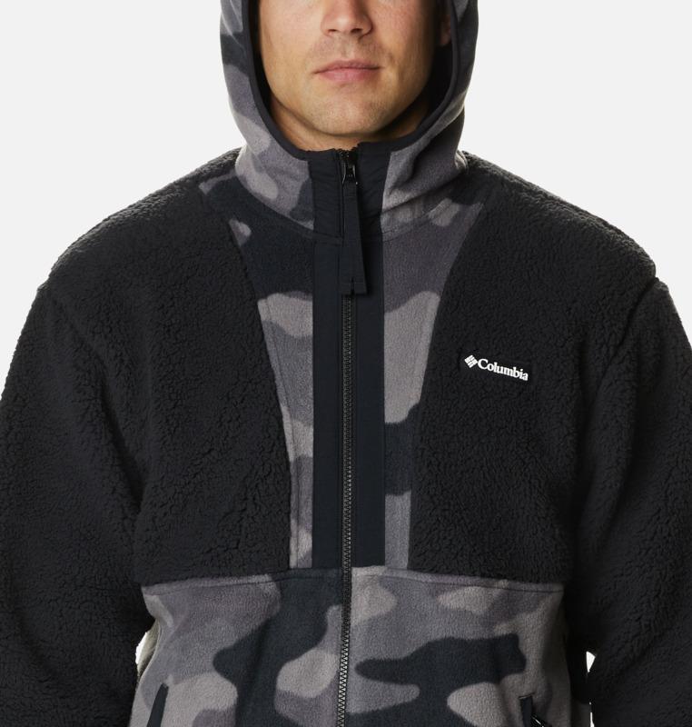Carica immagine in Galleria Viewer, BACKBOWL SHERPA ORSETTO UOMO ZIP LUNGA E CAPPUCCIO  COLUMBIA BICOLORE 
