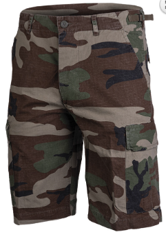 Carica immagine in Galleria Viewer, Bermuda BDU style cotone  rip stop camouflage woodland 
