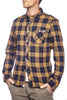 SMITHY'S Smithy's camicia uomo flanellata a quadri Senape\Blu