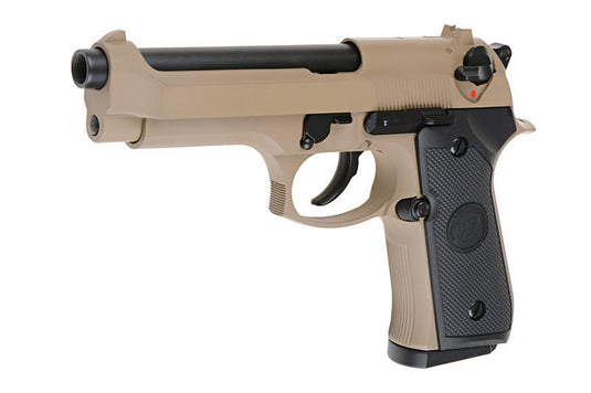 m92 blow back pistol replica (co2) - tan 