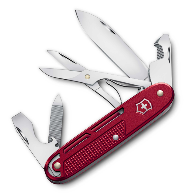 Carica immagine in Galleria Viewer, VICTORINOX multiuso SINERGY X  alox, 93 mm ROSSO 

