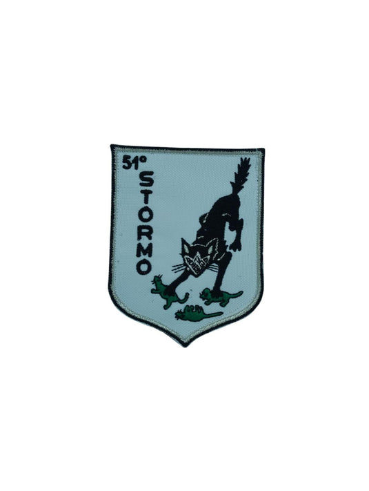 Patch ricamo 51° STORMO  Aereonautica Militare con velcro 