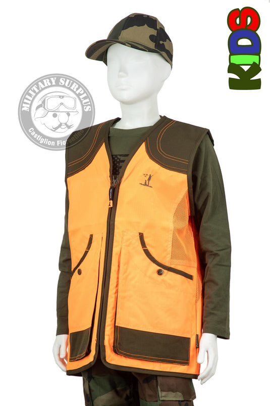 GILET SAVANE ARANCIONE PER BAMBINI 