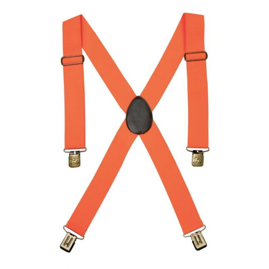 Bretelle uomo elasticizzate con fibbie ad alta resistenza colore arancio Verney-Carron 