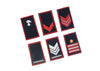 RANKS Carabinieri tubular sleeve black background various ranks
