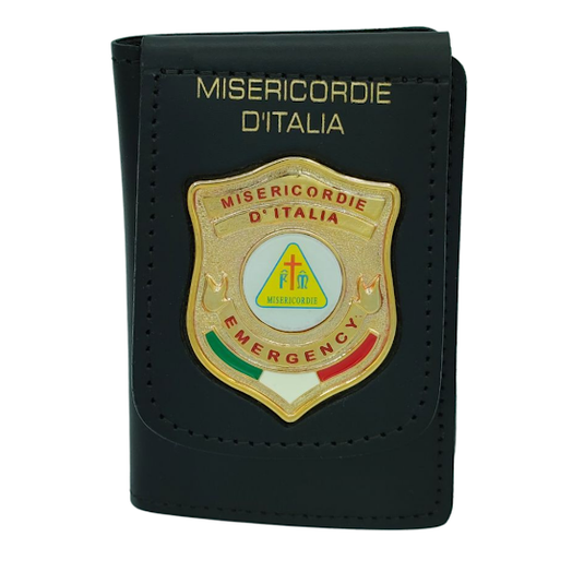 portafoglio portaplacca Misericordie d' Italiana scudo 