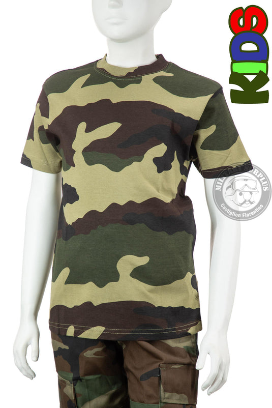 T-shirt bimbo camouflage WOODLAND 