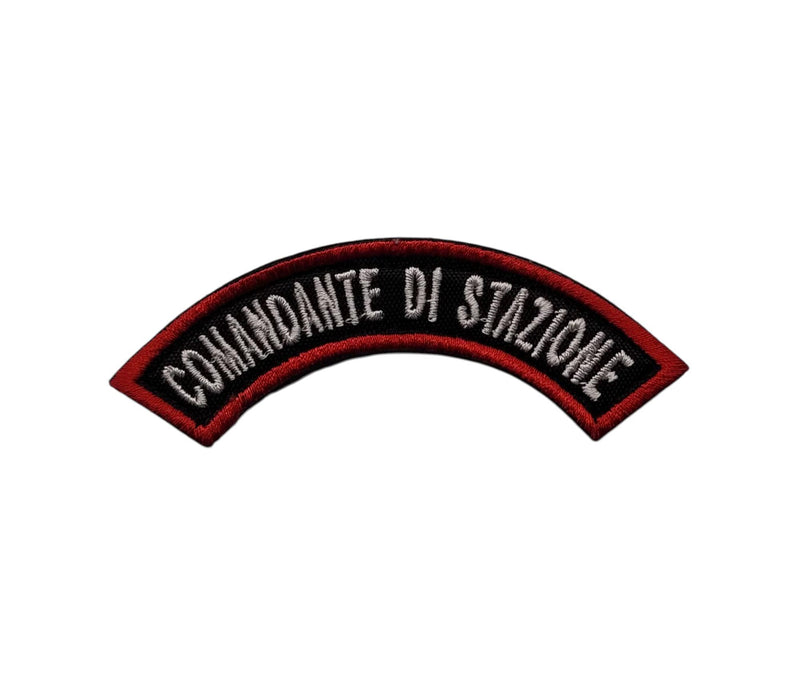Carica immagine in Galleria Viewer, Etichetta estiva Carabinieri COMANDANTE DI STAZIONE  ricamata con velcro 
