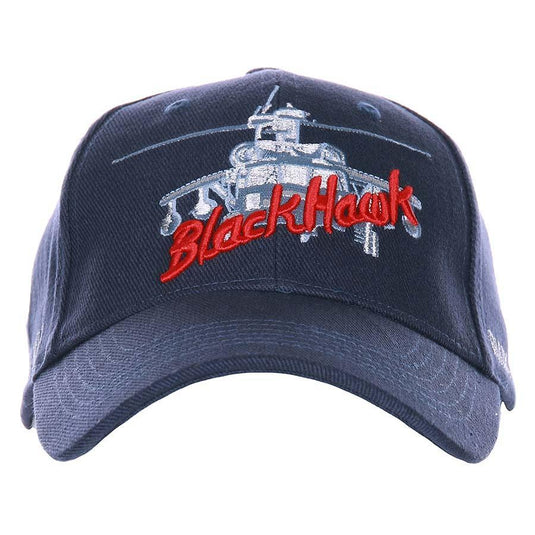 Cappellino ricamato baseball BLACK HAWK blu 