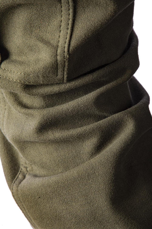 Pantalone Fustagno GUIDORICCIO Stretch Verde scuro 