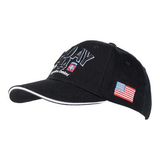 Cappellino da baseball sbarco in normandia D-Day 1944 NERO 